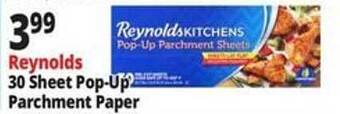 Ocean State Job Lot Reynolds 30 sheet pop-up parchment paper offer