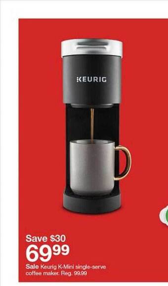 Target Keurig k-mini single-serve coffee maker offer