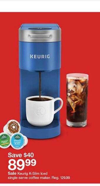 Target Keurig k-slim iced single-serve coffee maker offer