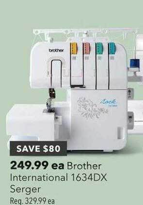 JOANN Brother international 1634dx serger offer