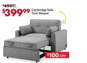 Big Lots Cambridge sofa twin sleeper offer