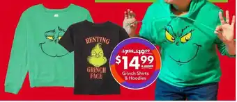 Big Lots Grinch shirts & hoodies offer