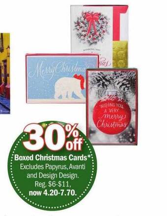 Meijer Boxed christmas cards offer