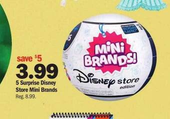 Meijer 5 surprise disney store mini brands offer