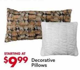 Big Lots Decorative pillows offer