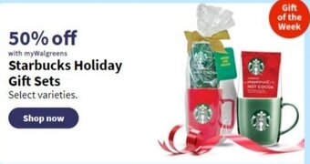 Walgreens Starbucks Holiday Gift Sets offer