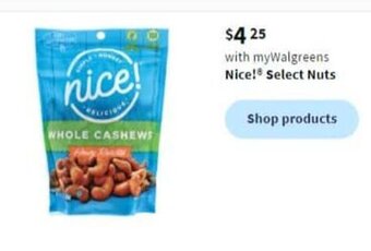 Walgreens Nice! Select Nuts offer