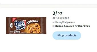 Walgreens Nabisco Cookies or Crackers offer