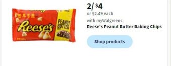 Walgreens Reese's Peanut Butter Baking Chips offer