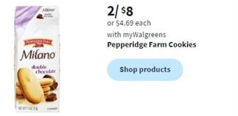 Walgreens Pepperidge Farm Cookies offer