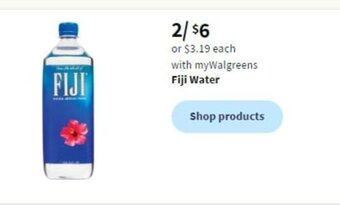 Walgreens Fiji Water offer