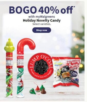 Walgreens Holiday Novelty Candy offer
