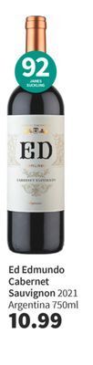 Total Wine Ed edmundo cabernet sauvignon offer