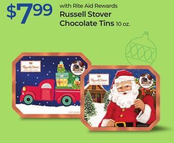 Rite Aid Russell stover chocolate tins offer