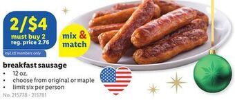 Lidl Breakfast sausage offer