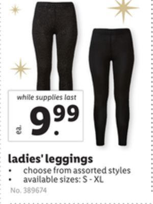 Lidl Ladies' leggings offer