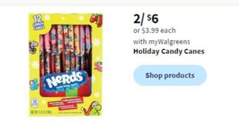 Walgreens Holiday Candy Canes offer