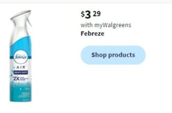 Walgreens Febreze offer
