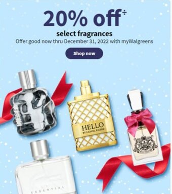 Walgreens Select Fragrances offer