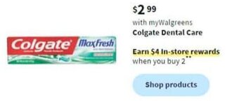 Walgreens Colgate Dental Care offer