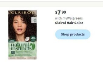 Walgreens Clairol Hair Color offer
