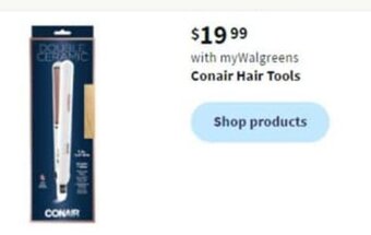Walgreens Conair Hair Tools offer