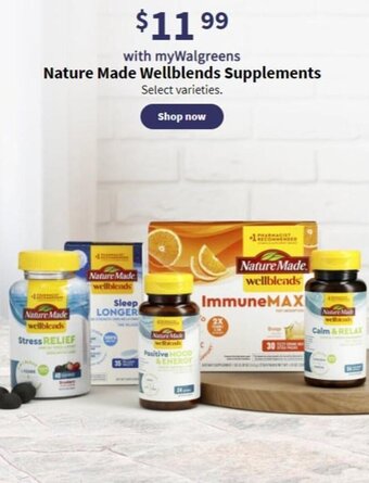 Walgreens Nature Made Wellblends Supplements offer