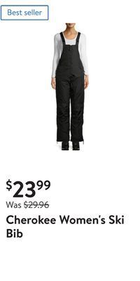 Walmart Cherokee women's ski bib offer
