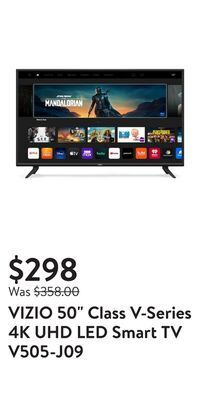 Walmart Vizio 50" class v-series 4k uhd led smart tv v505-j09 offer