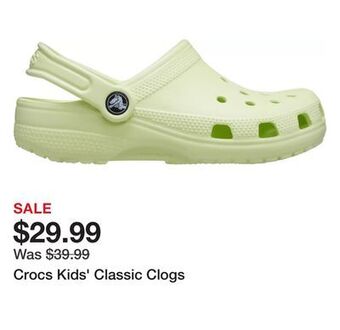 Dick's Sporting Goods Crocs kids' classic clogs offer