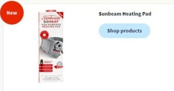 Walgreens Sunbeam Heating Pad offer