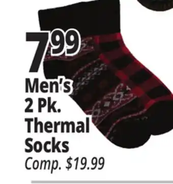 Ocean State Job Lot Men's 2 pk. thermal socks offer