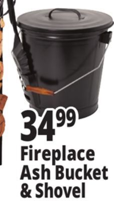 Ocean State Job Lot Fireplace ash bucket & shovel offer