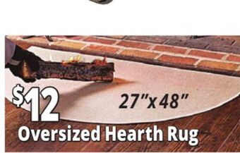 Ocean State Job Lot Oversized hearth rug offer