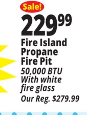 Ocean State Job Lot Fire island propane fire pit offer