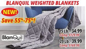 Ocean State Job Lot Blanquil weighted blankets offer
