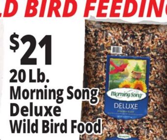 Ocean State Job Lot 20 lb. morning song deluxe wild bird food offer
