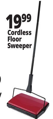 Ocean State Job Lot Cordless floor sweeper offer