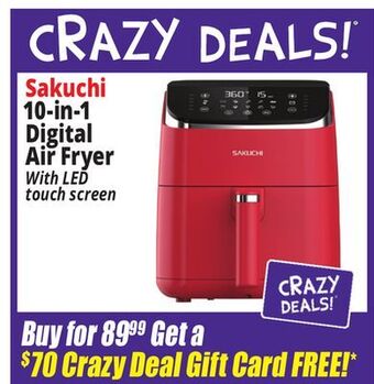 Ocean State Job Lot Sakuchi 10-in-1 digital air fryer offer