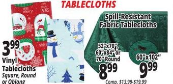 Ocean State Job Lot Tablecloths offer