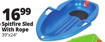 Ocean State Job Lot Spitfire sled with rope offer
