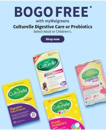 Walgreens Culturelle Digestive Care or Probiotics offer