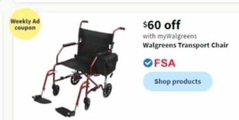 Walgreens Walgreens Transport Chair offer