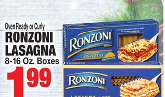 C Town Ronzoni lasagna offer