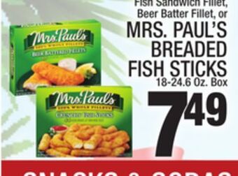 C Town Mrs. paul's breaded fish sticks offer