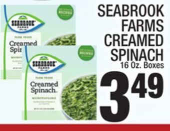 C Town Seabrook farms creamed spinach offer