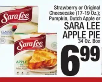 C Town Sara lee apple pie 34 oz. box offer