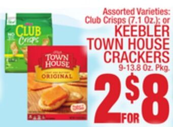 C Town Keebler town house crackers 9-13.8 oz. pkg offer