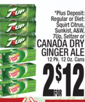 C Town Canada dry ginger ale offer