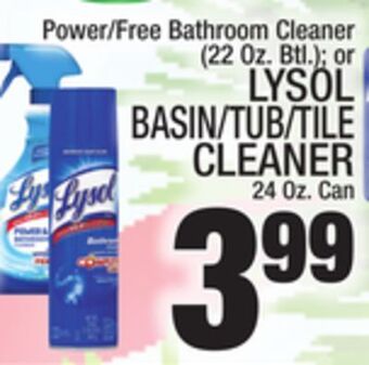 C Town Lysol basin/tub/tile cleaner 24 oz. can offer